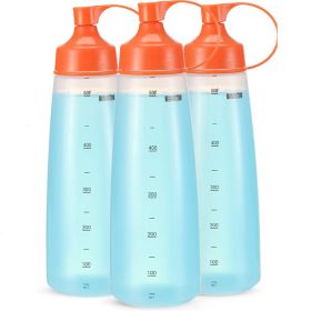 3pcs; Condiment Squeeze Bottles; Plastic Condiment Squeeze Bottles With Squeeze Top; Sauce Squeeze Bottles For Sauces; Kitchen Supplies