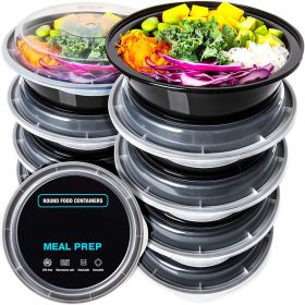 10pcs Disposable Plastic Food Containers Fruit Salad Bento (Option: B 10PCS 700ML)